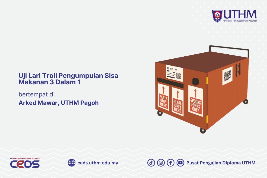 Uji Lari Troli Pengumpulan Sisa Makanan 3 Dalam 1