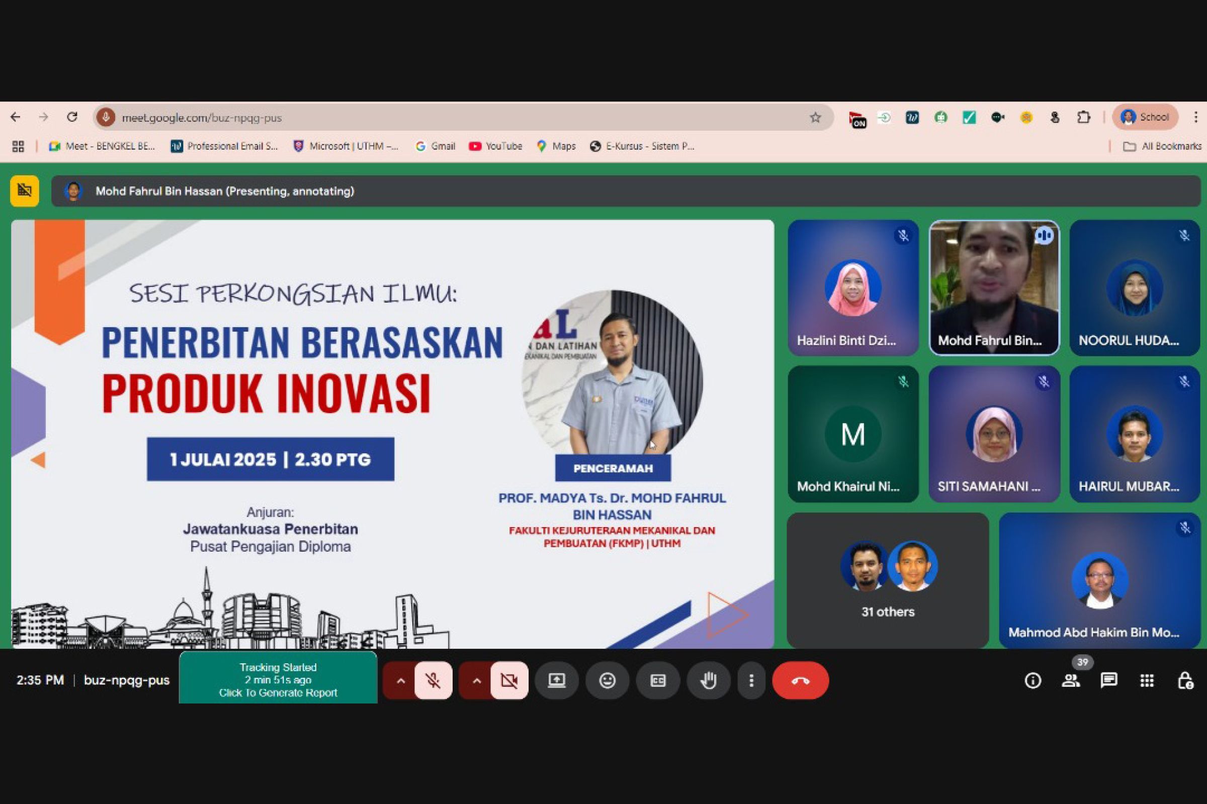 Bengkel Penghasilan Artikel Inovasi Berasaskan Produk