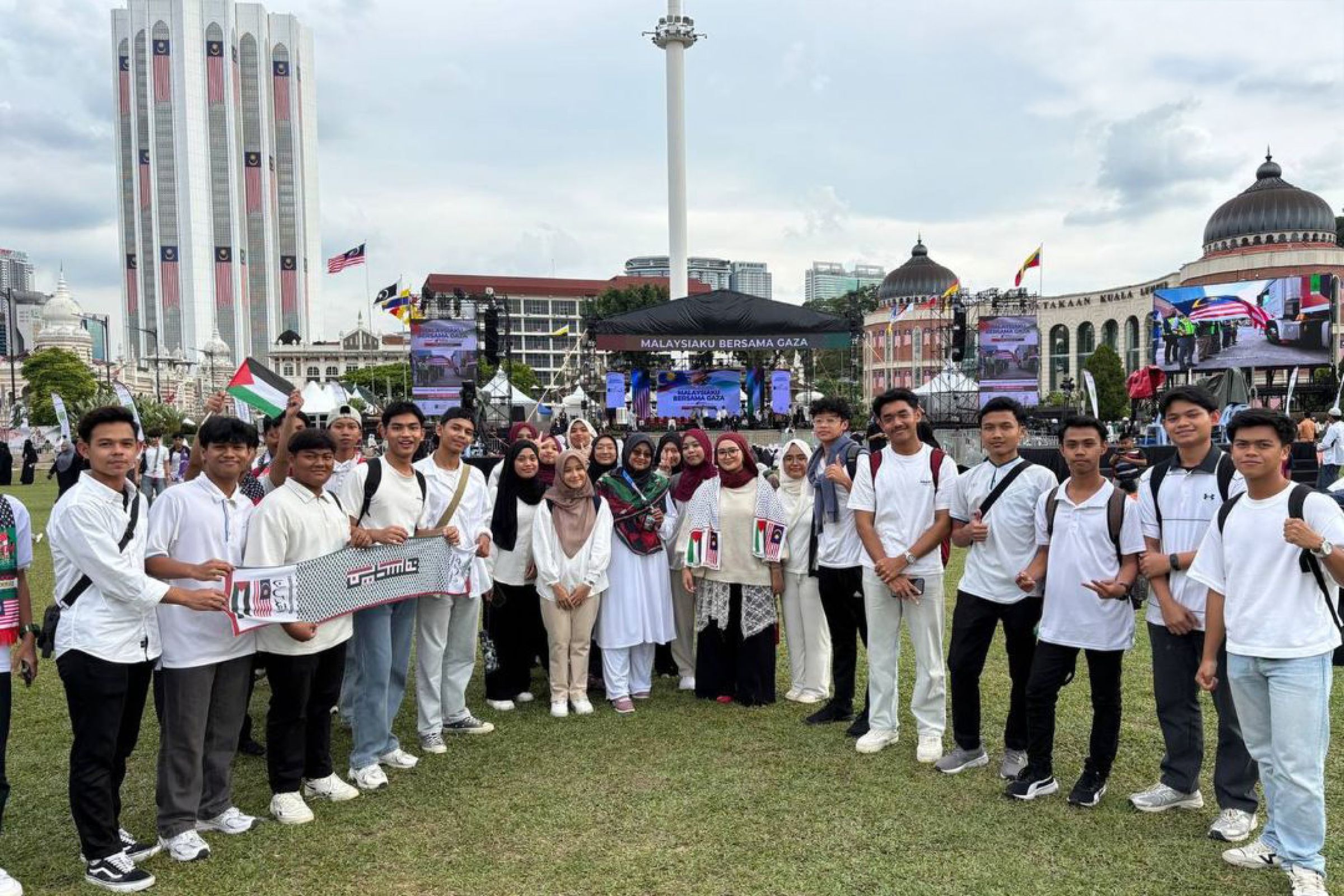 Mahasiswa Baharu Diploma UTHM Wakili Universiti dalam Program Solidariti Gaza