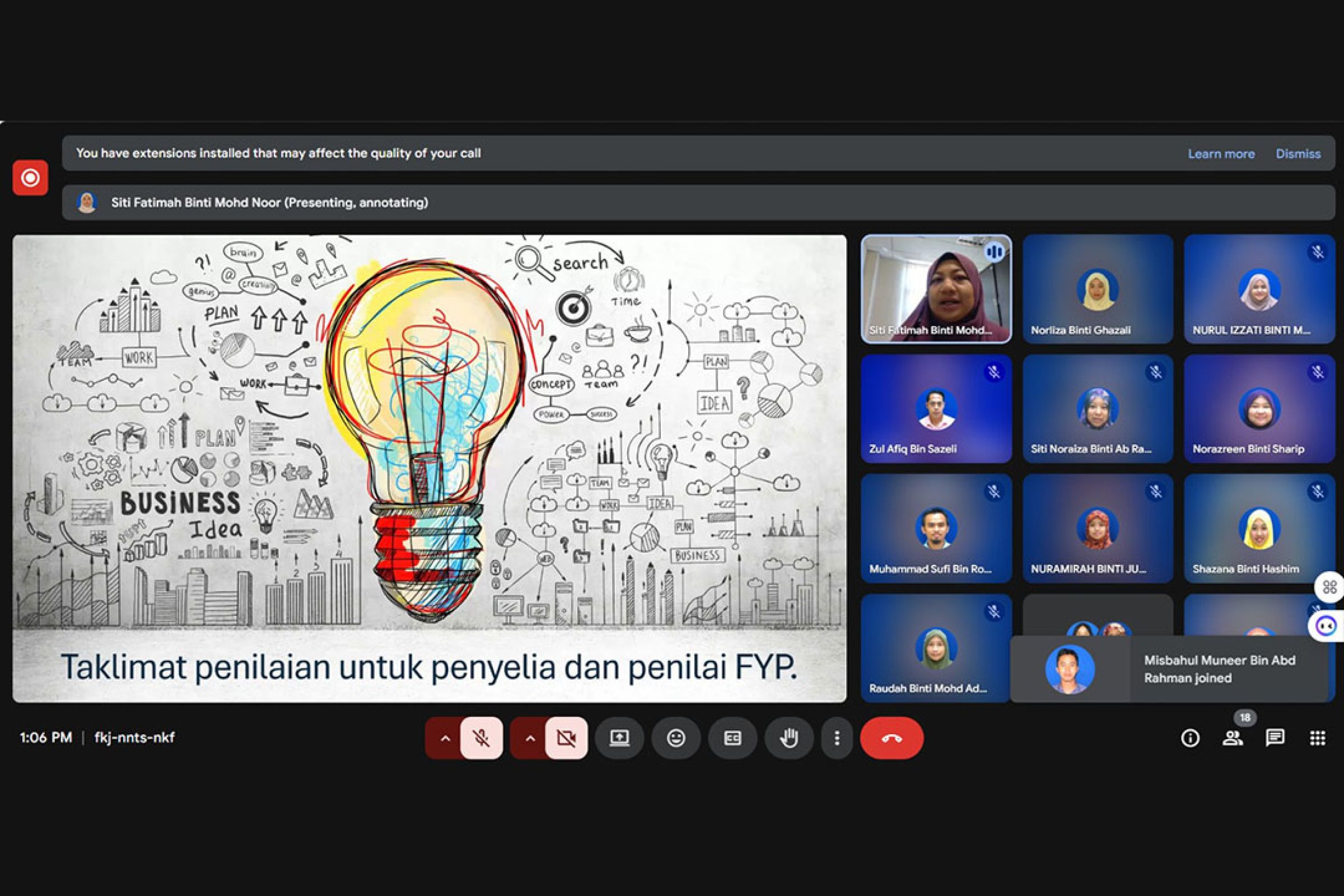 Taklimat Penilaian FYP: Menyatukan Standard, Memacu Kecemerlangan Projek Pelajar